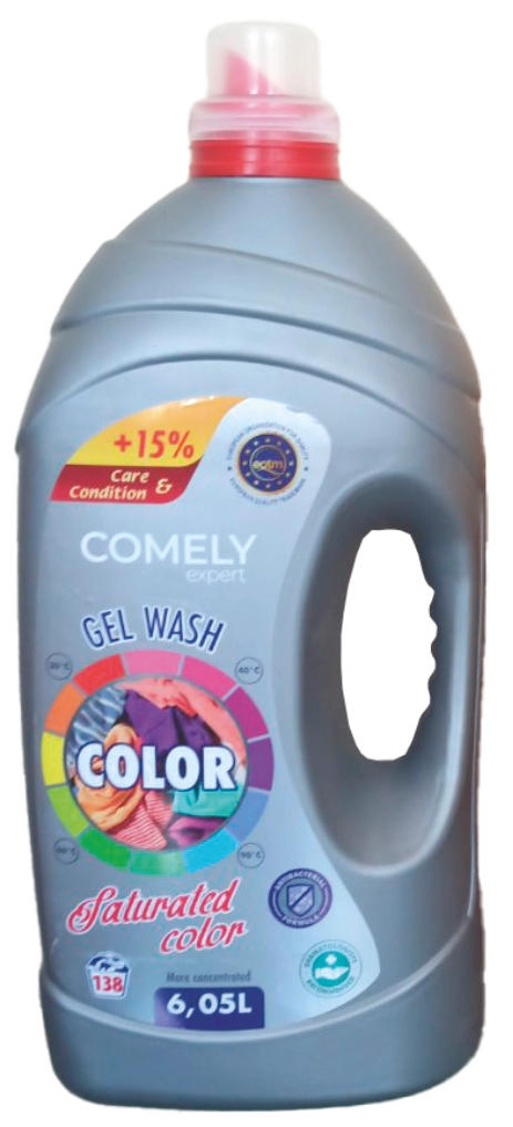 Гель для прання для кольорових тканин 6,05л COMELY 6,05л